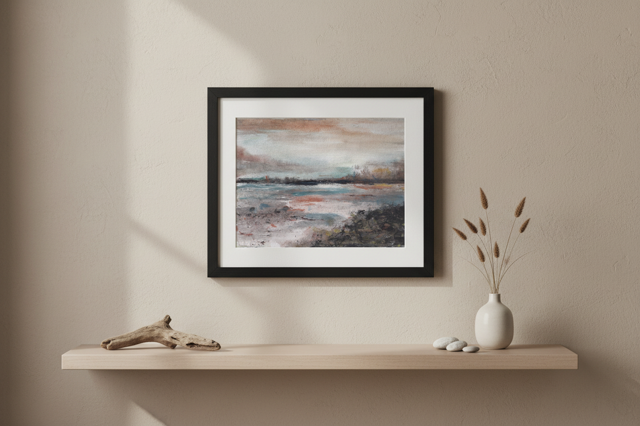 Dark Shores – Moody Seascape Print | Coastal Wall Art UK