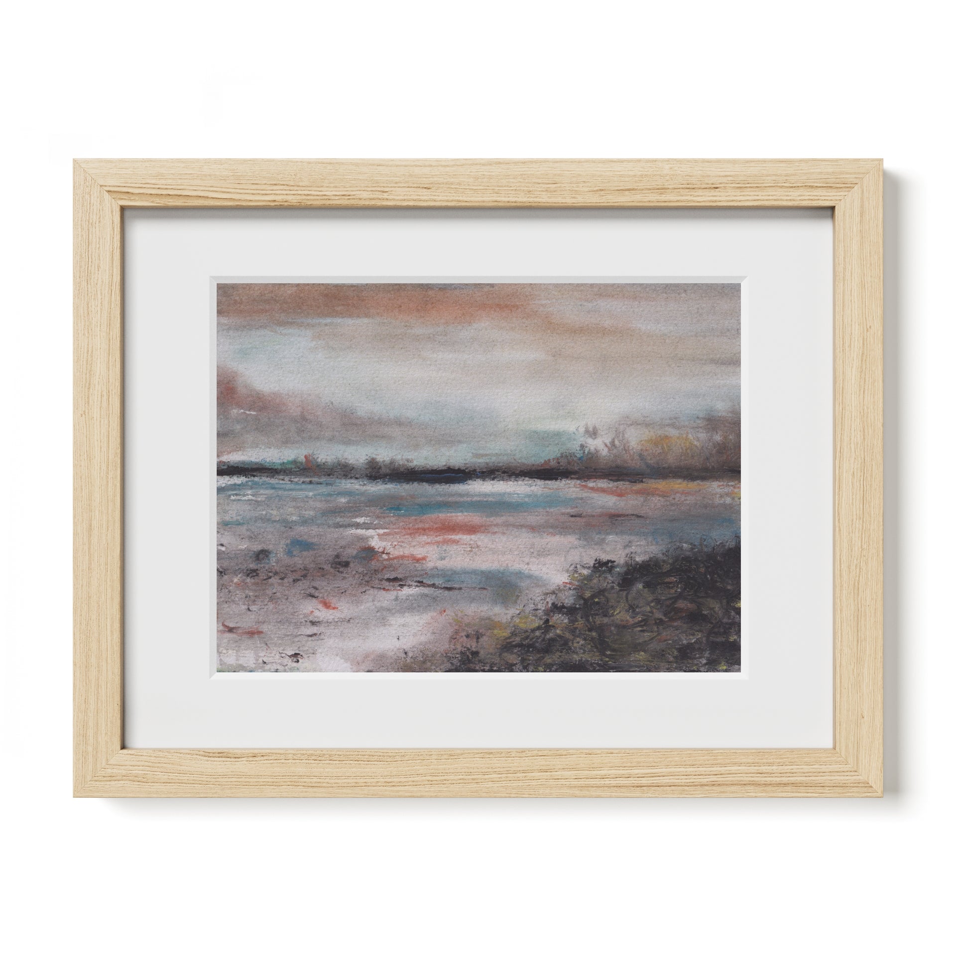 Dark Shores Watercolour Print