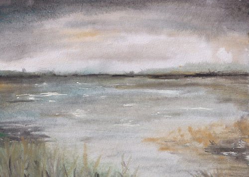 Dark Skies Watercolour Print